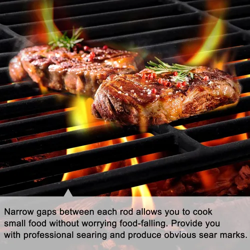 Miniatura 4 de Piezas de repuesto para parrilla Nexgrill 720-0830H, 720-0830D, bandeja de grasa ajustable de 24 a 27 pulgadas, rejillas de hierro fundido de 17