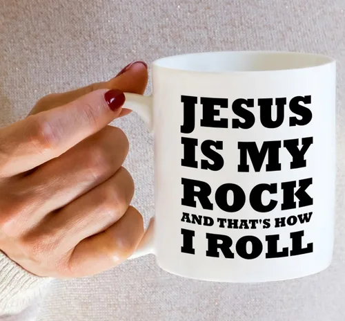 Miniatura 83 de Retreez Taza divertida – This Girl Runs on Coffee + Jesus - Tazas de café de cerámica de 11 onzas – Divertido, sarcasmo, sarcástico, motivacional