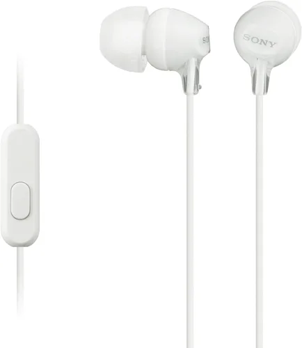 Sony MDREX15AP Auriculares Intrauditivos Earbud con Micrófono, Blanco