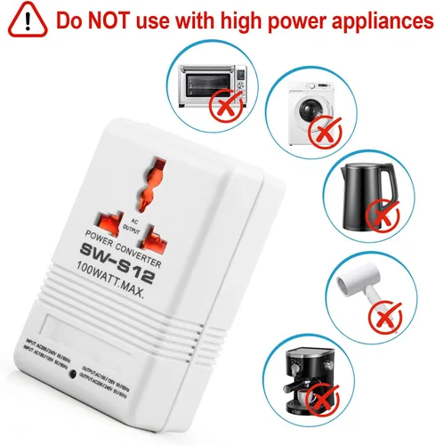 Miniatura 3 de Convertidor de voltaje de 110V a 220V elevador y reductor de potencia conversión bidireccional transformador convertidor de voltaje para viajes, RV