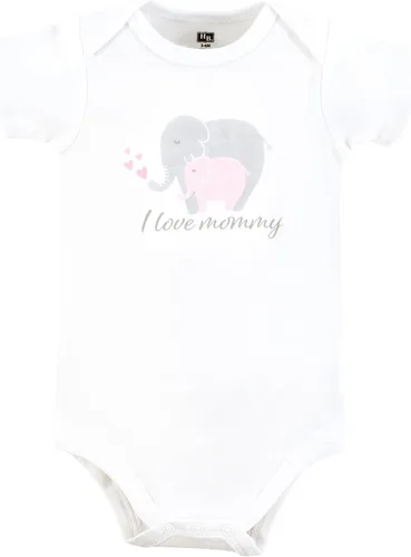 Miniatura 123 de Hudson Baby baby-girls Cotton Bodysuits 3-pack