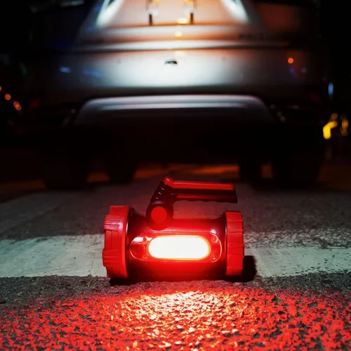Miniatura 6 de Anhay Linterna LED recargable para campamento, linterna regulable con gancho, foco impermeable para emergencias de huracanes, al aire libre