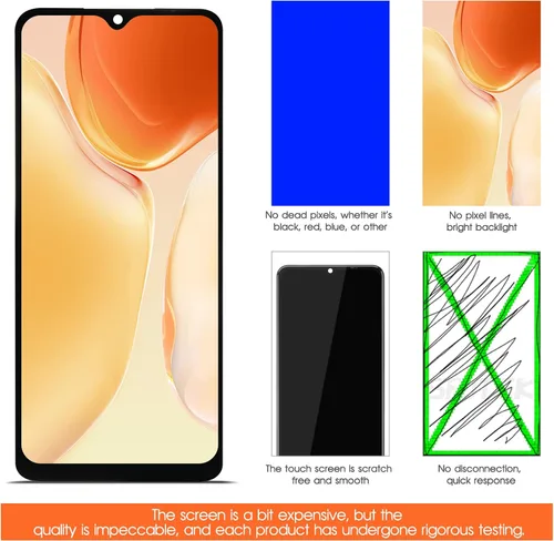 Miniatura 6 de Pantalla para T-Mobile Revvl V Plus 5G Reemplazo de pantalla para Revvl V+5G Pantalla LCD WTRVL5G Pantalla táctil Digitalizador Asamblea Piezas