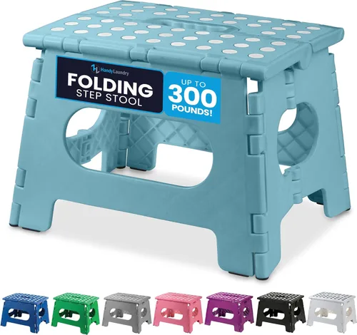 Miniatura 19 de Handy Laundry Taburete plegable de paso - Taburete plegable lo suficientemente resistente para apoyar a adultos y lo suficientemente seguro