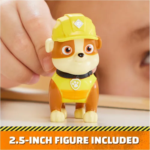 Miniatura 5 de Rubble & Crew, camión juguete Charger’s Crane Grabber con partes móviles y una figura de acción coleccionable, juguetes para niños mayores de 3 años