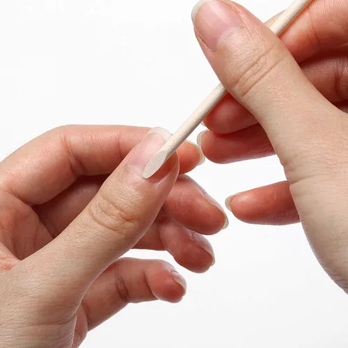 Miniatura 4 de Palitos de madera naranja para arte de uñas, 50 unidades, herramienta multifuncional para quitar cutículas, manicura y pedicura, 4.5 pulgadas