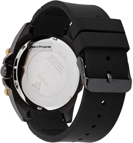 Miniatura 3 de GUESS Correa de silicona texturizada con perno de 1.850 in W1302G2 NegroNegroNegro Talla única, Negro -, W1302G2