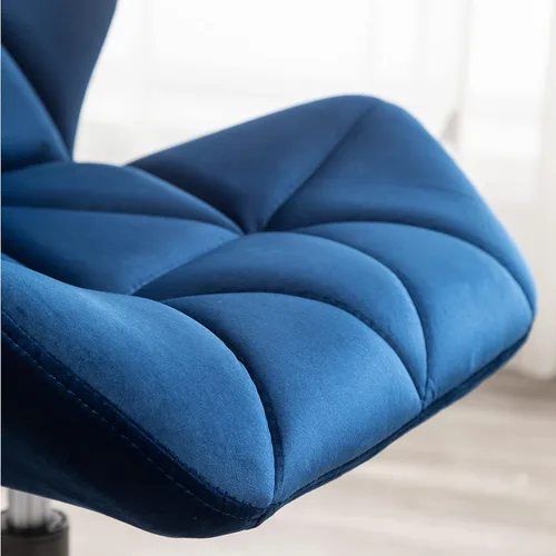 Miniatura 14 de Roundhill Furniture Eldon Diamond - Silla de oficina giratoria ajustable con diseño capitoné, color gris y azul