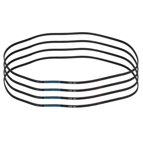 Miniatura 20 de uxcell 4pcs HTD-3M correa dentada de goma 60 dientes, 7.087 in de longitud de paso x 0.236 in de ancho x 0.094 in de altura, correa de distribución