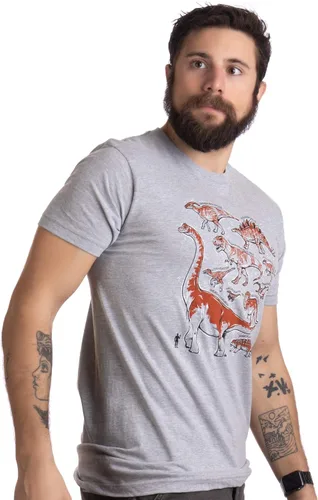 Miniatura 9 de Dinosaur Species Disfraz de fiesta de fanáticos de dinosaurio T-Rex Raptor Camiseta para hombres y mujeres