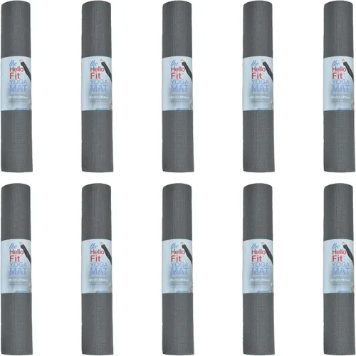 Miniatura 9 de Paquete de 10 tapetes de yoga antideslizantes de 68 x 24 pulgadas, tapete de gimnasio de 0.157 in de grosor para fitness y estiramiento, tapetes