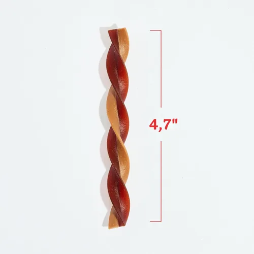Miniatura 9 de DreamBone Golosinas Swirlz de triple sabor sin pollo añadido para perros, masticables diarios sin piel cruda, digieren de forma segura y completa