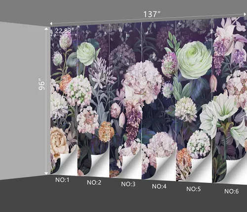 Miniatura 67 de Papel pintado botánico de selva tropical Hojas verdes de planta murales Estética para decorar habitación Sala de estar Fondo de TV Gran mural de B033