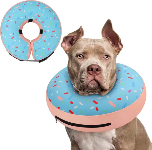 Miniatura 30 de Supet Cono Inflable para Perro para Perros Grandes, Medianos y Pequeños, Collar de Cono Suave para Perros y Gatos, Collar EC para Cuello de Perro