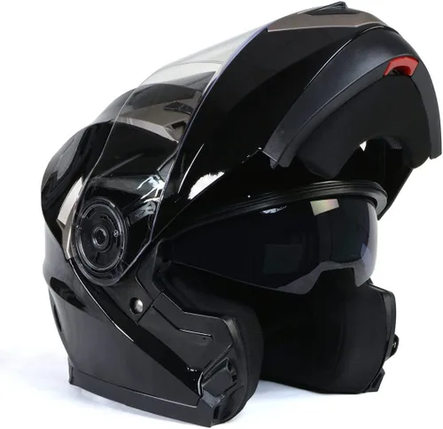 Miniatura 25 de Milwaukee Helmets Avanzados cascos modulares de motocicleta de cara completa para motorista con visera desplegable - XS