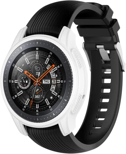 Miniatura 2 de Funda protectora de silicona suave para Samsung Galaxy Gear S3 Frontier y SM-R800 1.811 in Smart Watch Blanco