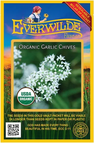 Miniatura 4 de everwilde explotaciones – Orgánica Ajo cebolletas semillas de zacate – El oro Vault semillas