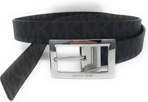 Miniatura 3 de Michael Kors Womens Rectangle Buckle Reversible Mk Logo Belt