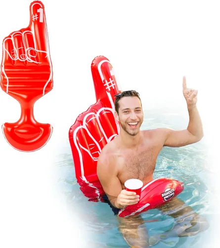 Miniatura 6 de BigMouth Saddle Style Pool Floatie, Inflatable Ride-On Seat - Straddle, Sit, Then Float