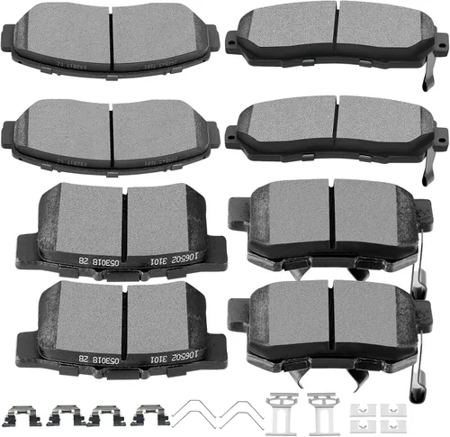 Miniatura 27 de SCITOO Kits de pastillas de freno de cerámica D465 D374 Reemplazo delantero y trasero para Acura CL 1997-1999, para Honda Civic 2002-2003 200-2011