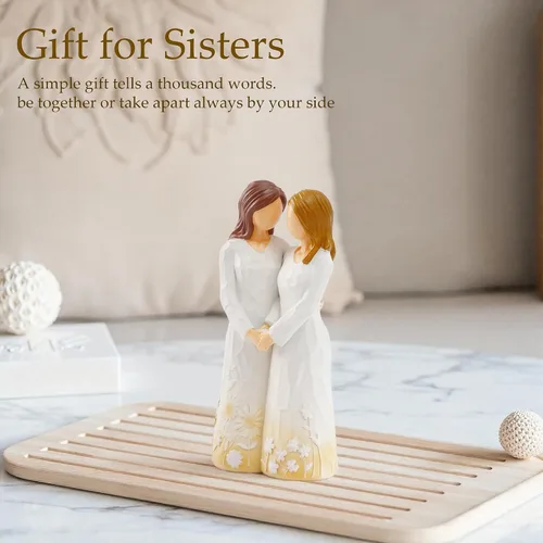 Miniatura 5 de Regalo para hermana para mujer, regalo de figuras para hermana, regalo de amistad, Navidad, Acción de Gracias, para hermanas, mejores amigas, mujeres