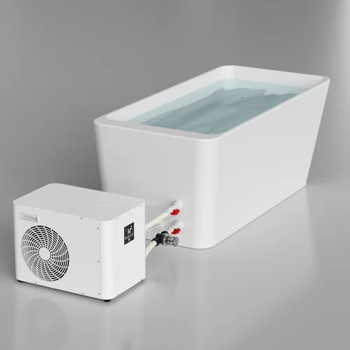Miniatura 10 de ICEGALAX Enfriador de baño de hielo 1HP para bañera de hielo, enfriador de agua de control inteligente con bomba y filtro integrados, enfriamiento