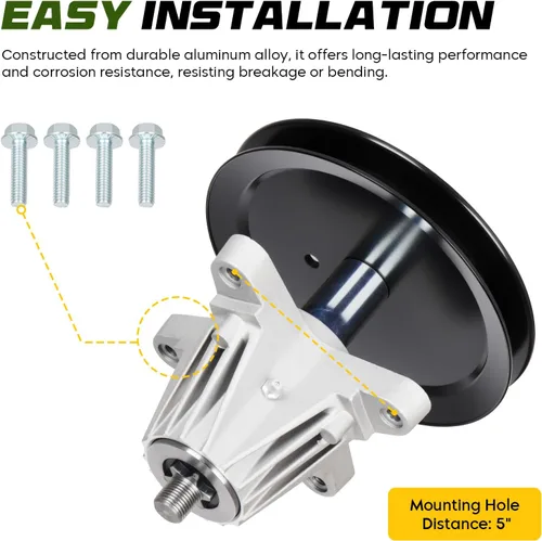 Miniatura 4 de Conjunto de husillo 918-04865 618-04636A de 46 pulgadas para Cub Cadet LTX1045 LTX1046 para MTD LT2000 LT2200 LT2500, para 618-04865 918-04865A