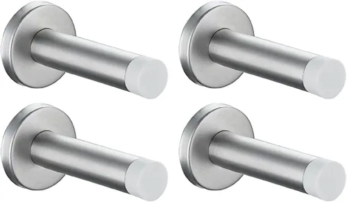 Miniatura 34 de JQK Tope de puerta, acero inoxidable 304 de grosor de 0.039 pulgadas (0.039 in), amortiguador de sonido, tope de puerta, protetor, 2 unidades, Punta