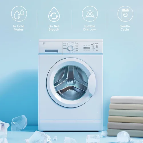 Miniatura 7 de Comfort Spaces - Juego de sábanas King refrescantes, sábanas Coolmax que absorben la humedad, suaves, juego de sábanas resistentes al Blanco