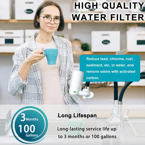 Miniatura 5 de Filtro de agua de repuesto para filtro de grifo Brita®, Brita® FR-200, FF-100 Filtro de repuesto de 3 piezas, blanco (FL-7027)