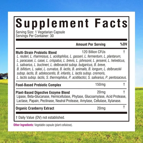 Miniatura 3 de Innate Vitality Paquete de cápsulas de probióticos y cafeína para mujer, suplementos dietéticos sin OMG, cápsulas veganas