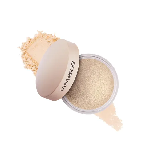 Miniatura 17 de Laura Mercier Polvo fijador translúcido suelto sin talco, ultra difuminado, desgaste hidratante de 16 horas, acabado natural, infusión de ácido