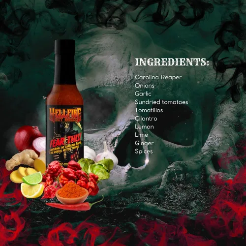 Miniatura 6 de Hellfire Fear This! Salsa picante galardonada Carolina Reaper de 5.0 fl oz
