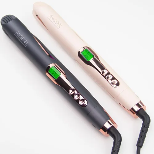 Miniatura 8 de ANGENIL Plancha Plana de Cerámica Pro Twist de 1 Pulgada, Alisador y Rizador de Cabello de Doble Voltaje 2 en 1, Multi-Estilizadores Plancha Plana