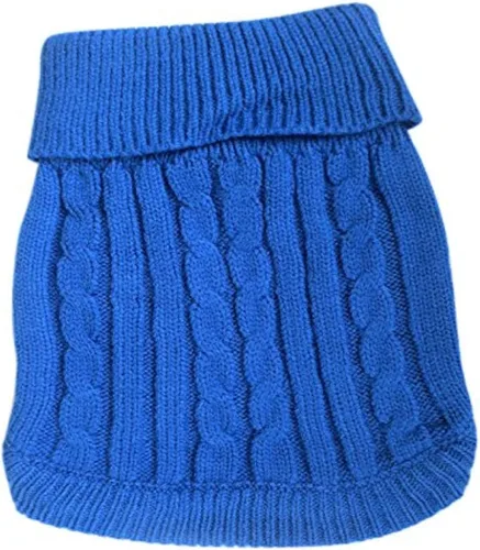 Miniatura 10 de Tangpan suéter con cuello de tortuga para perros, L, Rojo