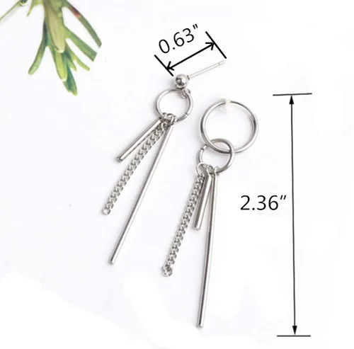 Miniatura 2 de Mshion Stud Stainless Steel Earrings for Womens Mens Holiday Gifts
