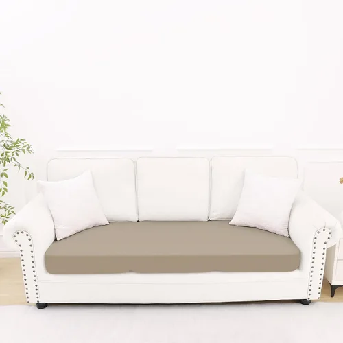 Miniatura 68 de Smiry Fundas de cojín de sofá estampadas, fundas elásticas suaves para sofá, fundas de sofá lavables antideslizantes, protector de muebles para Beige