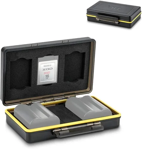 JJC Estuche de almacenamiento de batería para cámara y XQD CFexpress tipo B tarjetero para Nikon EN-EL15 EN-EL15a EN-EL15b EN-EL14 en Nikon Z9 Z7 Z6