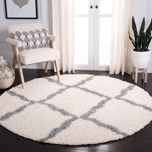Miniatura 51 de Safavieh - Dallas Shag Collection SGD257A - Alfombra de área con diseño de enrejado de 10 x 14 pies