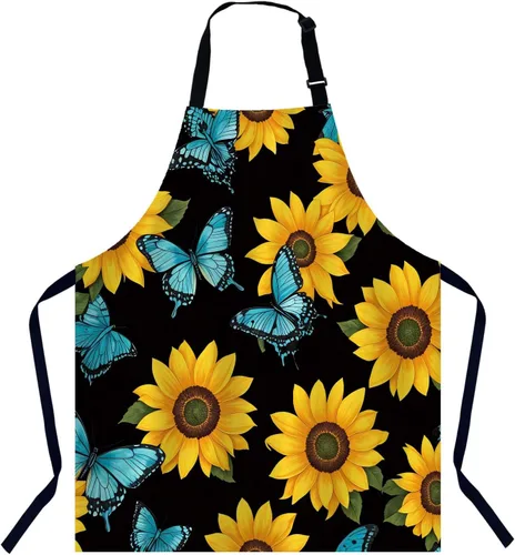 Miniatura 29 de Delantal de chef con patrón geométrico azteca, delantal de cocina y horneado para hombres y mujeres, delantal de cocina, delantal de carnicería