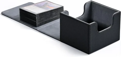 Miniatura 20 de Caja de almacenamiento de cartas ZLCA para cartas de intercambio, caja de cubierta de baraja MTG Commander con capacidad para más de 120 cartas