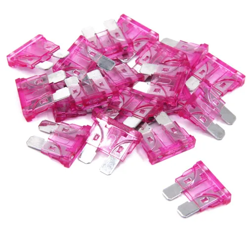 (20 piezas) Fusible de hoja estándar de 3 amperios, fusible automotriz de 3 A para automóvil y camión