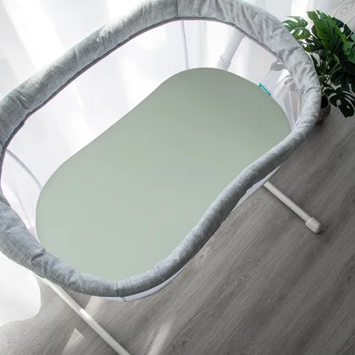 Miniatura 4 de Juego de 4 sábanas de moisés para bebé, compatibles con 4moms Mamaroo, Regalo y Chicco Close to You Baby Bassinet, ultra suaves y agradables al