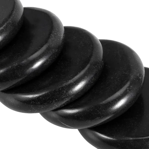Miniatura 3 de SINJEUN Paquete de 22 piedras de masaje de basalto de 3.5 pulgadas, rocas grandes de masaje de basalto redondas para spa en casa, relajación