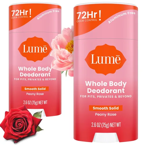Lume Desodorante para Todo el Cuerpo - Barra Sólida Suave - Control de Olor de 72 Horas - Sin Aluminio, Sin Bicarbonato de Sodio y Seguro para la