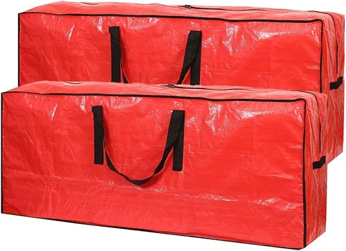 Miniatura 6 de Sattiyrch Bolsa de almacenamiento para árbol de Navidad – Se adapta a árboles desmontados de Navidad de hasta 9 pies con asas reforzadas duraderas