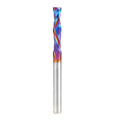 Miniatura 32 de Amana Tool Spektra Extreme Tool Life - Broca de router espiral de compresión CNC de carburo sólido, 46010-K, 3/8 D x 1-1/8 CH x 3/8 vástago x 3