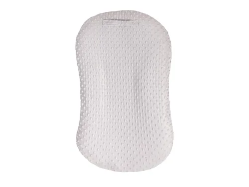 Mila Millie Funda extraíble resistente al agua para tumbona de recién nacido, funda sensorial Minky para asiento de piso de bebé, tela suave y Niebla