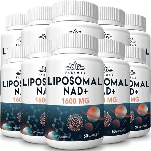 Miniatura 10 de 1600 mg Suplemento de NAD Liposomal, 98% Suplemento Puro de NAD+, Absorción Superior, Alternativa a Ribósido de Nicotinamida o NADH para Aumentar