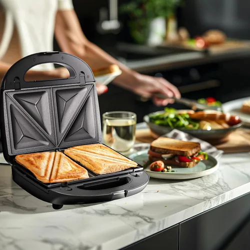 Miniatura 8 de KEENSTAR Sandwichera eléctrica 3 en 1, waflera con platos antiadherentes extraíbles, parrilla con calefacción de doble cara, fácil de limpiar